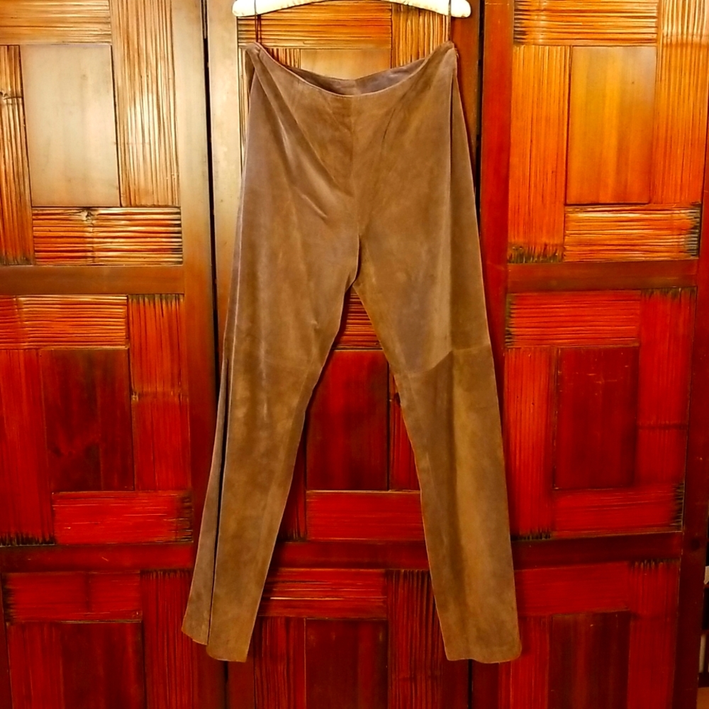 Newport News brown suede pants Womens 10